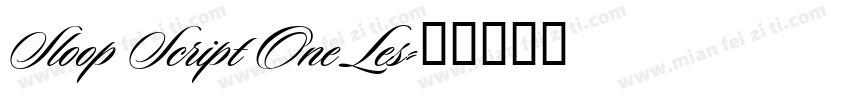 Sloop Script One Les字体转换